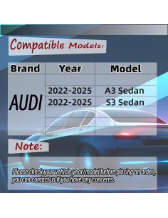 Spoiler de Ventana Trasera NEESPOC para Audi A3/S3 2022-2025 2