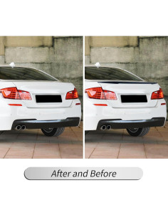 Alerón Trasero BDBO para BMW Serie 5 F10 2011-2016 Negro Brillante 2
