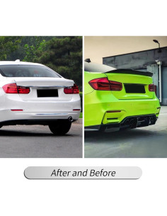 Alerón Trasero BMW Serie 3 F30 F80 M3 2013-2018 Negro Brillante 2