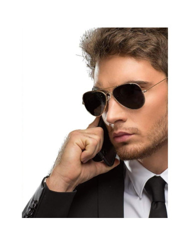 Gafas de sol aviador Rhode Island Novelty marco dorado