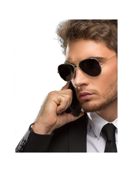 Gafas de sol aviador Rhode Island Novelty marco dorado