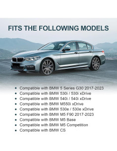 Alerón Trasero Negro Brillante Fancemot para BMW Serie 5 G30/M5 F90 2017-2023 2