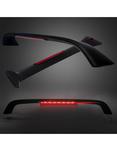 Alerón Trasero Negro Mate POWECHOX para Honda Civic SI 2P 96-00