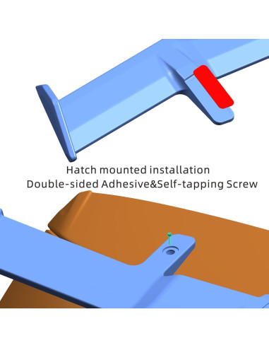 Alerón Trasero Universal NARPES AI188-UNI para Hatchbacks/SUVs