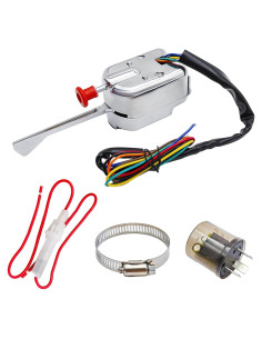 Interruptor de Señal de Giro Universal 12V Cromo Saihisday