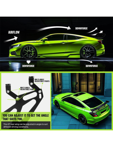 Spoiler Universal DREAMIZER 145 cm GT Negro para Autos