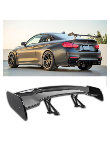 Alerón Trasero GT DEERMOTO 145 cm Negro Brillante Universal