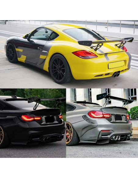 Alerón Trasero GT DEERMOTO 145 cm Negro Brillante Universal