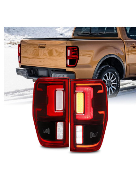 Luces Traseras LED AKKON para Ford Ranger 2019-2023 Rojas