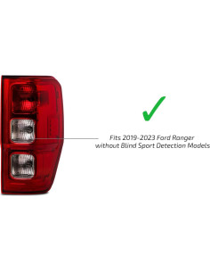 Luces Traseras LED AKKON para Ford Ranger 2019-2023 Rojas 2