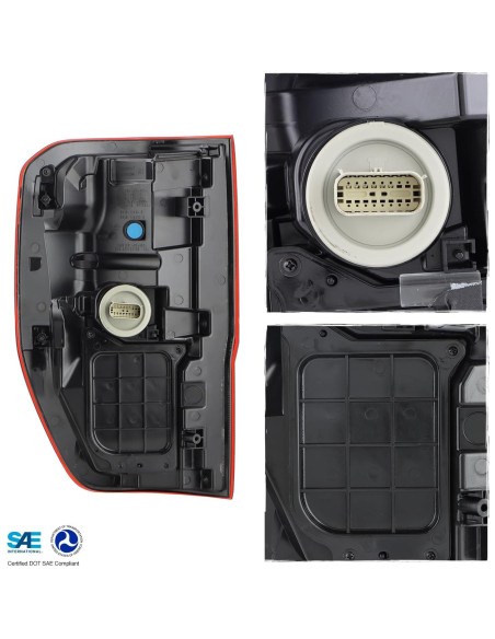 Luces Traseras LED AKKON para Ford Ranger 2019-2023 Rojas