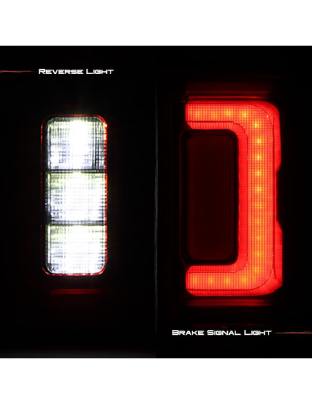 Luces Traseras LED AKKON para Ford Ranger 2019-2023 Rojas