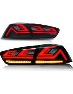 Luces Traseras Ahumadas KUIPERAUTO para Mitsubishi Lancer EX EVO X 2008-2017 2
