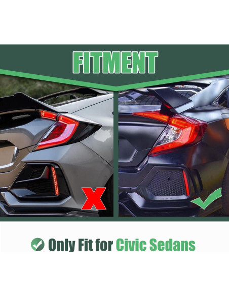 Luces Traseras LED RGB Letsdate para Honda Civic Sedan 2016-2021