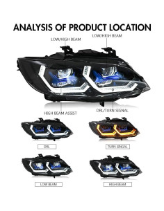 Faros COOLCMP para BMW Serie 3 E92 E93 2007-2010 Xenón 2