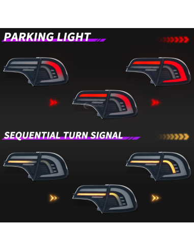 Luces Traseras Ahumadas Tluuze para Honda Civic 2006-2011