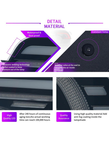 Luces Traseras Ahumadas Tluuze para Honda Civic 2006-2011