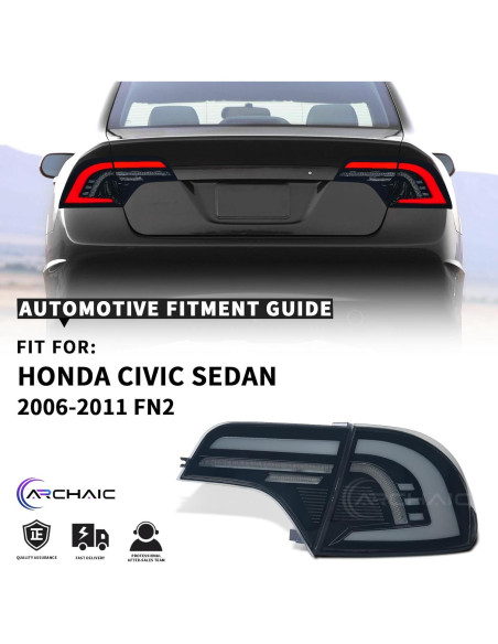 Luces Traseras Ahumadas Tluuze para Honda Civic 2006-2011
