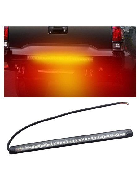 Barra de Luz LED Flexible KITUREK 48LED Impermeable Rojo