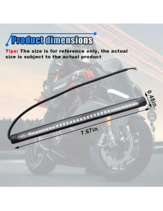 Barra de Luz LED Flexible KITUREK 48LED Impermeable Rojo 2