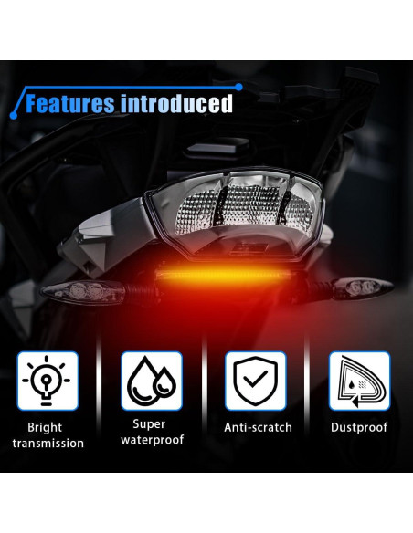 Barra de Luz LED Flexible KITUREK 48LED Impermeable Rojo