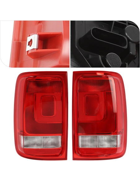 Luces Traseras VW Amarok 2010-2020 CreoCast Derecha Rojo