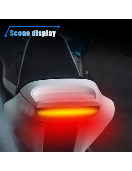 Barra de Luz LED Flexible KITUREK 48LED Impermeable Rojo