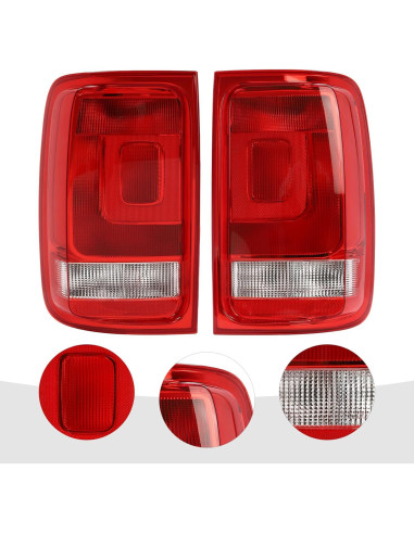 Luces Traseras VW Amarok 2010-2020 CreoCast Derecha Rojo