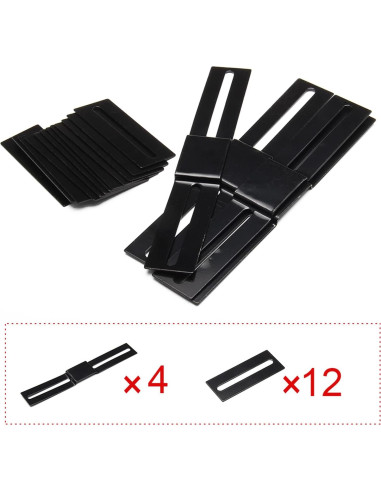 Extensiones de Paneles Laterales POSENG 220 cm para Autos