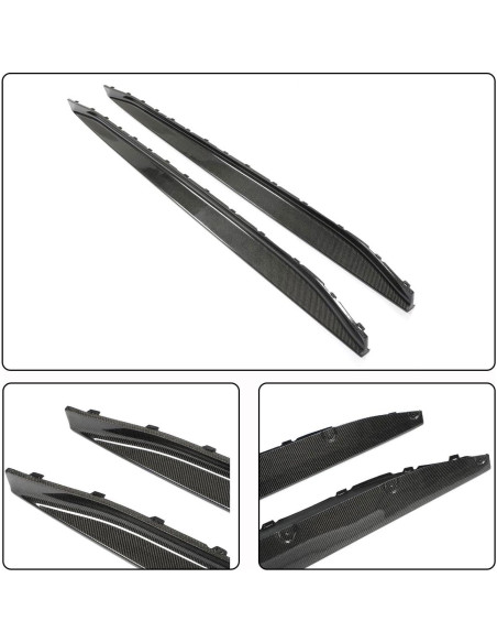 Faldones Laterales de Fibra de Carbono KIT MCARCAR para BMW M4 2021-2025