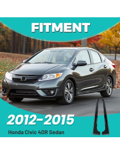 Faldas Laterales KUAFU para Honda Civic 4 Puertas 2012-2015 2
