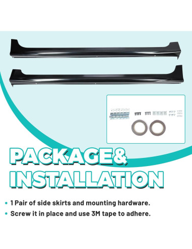 Faldas Laterales KUAFU para Honda Civic 4 Puertas 2012-2015