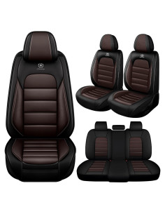 Fundas de Asiento UEO para Toyota Tacoma 2005-2025, Cuero Impermeable