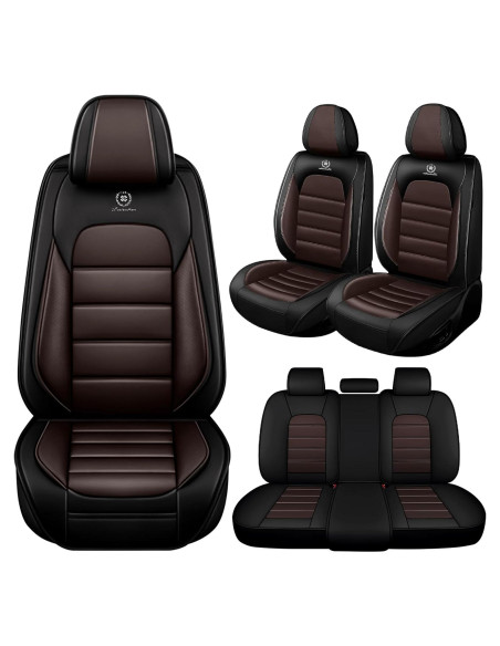 Fundas de Asiento UEO para Toyota Tacoma 2005-2025, Cuero Impermeable
