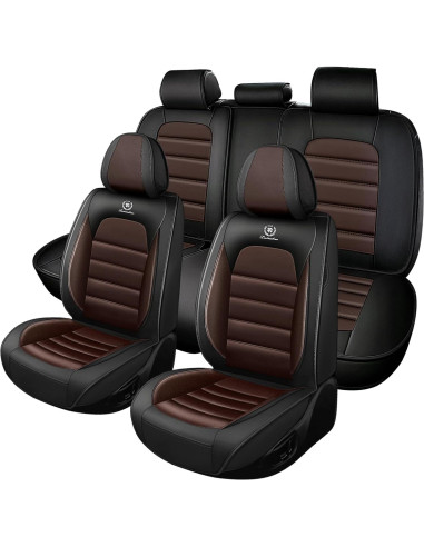 Fundas de Asiento UEO para Toyota Tacoma 2005-2025, Cuero Impermeable
