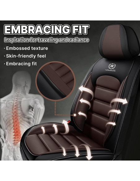 Fundas de Asiento UEO para Toyota Tacoma 2005-2025, Cuero Impermeable