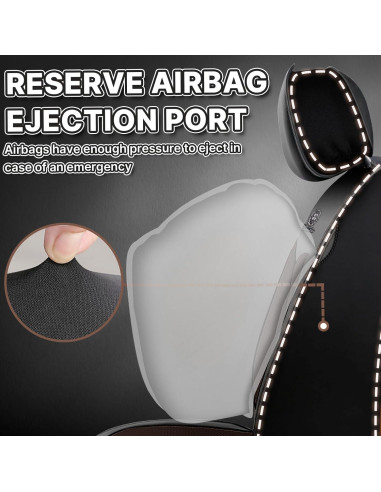 Fundas de Asiento UEO para Toyota Tacoma 2005-2025, Cuero Impermeable