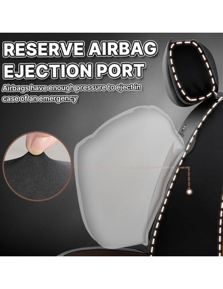 Fundas de Asiento UEO para Toyota Tacoma 2005-2025, Cuero Impermeable