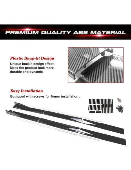 Faldones Laterales Inferiores Xotic Tech 200 cm Fibra Carbono