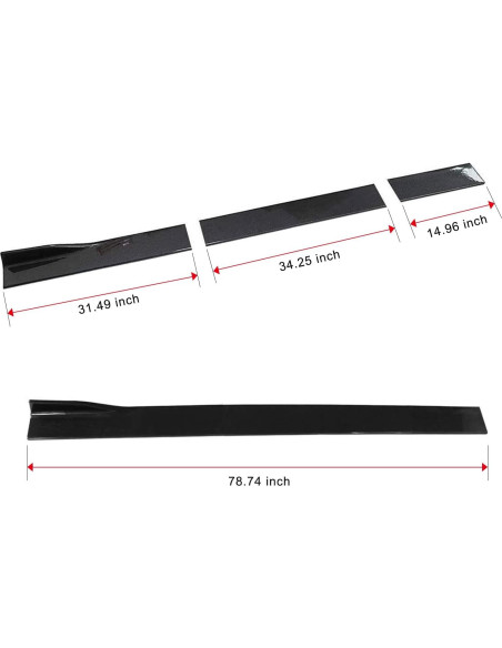 Faldones Laterales Universales RULLINE 2M para BMW, Audi, Mercedes