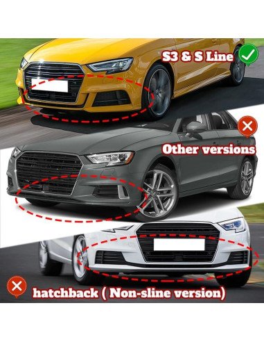Lip de Parachoques Delantero Q1-Tech para Audi A3 S3 2017-2020