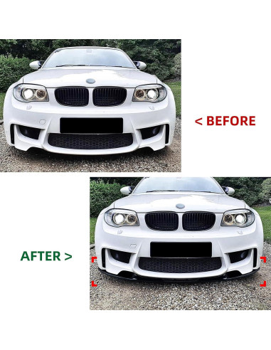 Divisor de Parachoques Frontal BMW Serie 1 E81 E82 E87 E88 1M