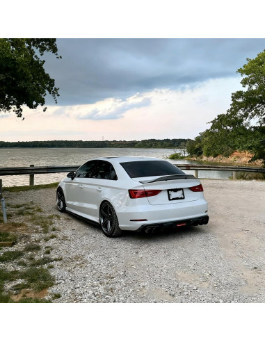 Ala Trasera STSEV01 para Audi A3 S3 RS3 2014-2020 Negro Brillante