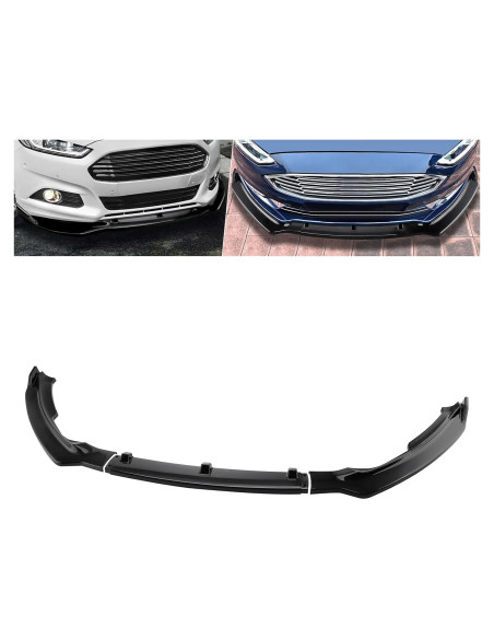 Divisor de Labio de Parachoques Frontal MOTORFANSCLUB para Ford Fusion Mondeo 2017-2019