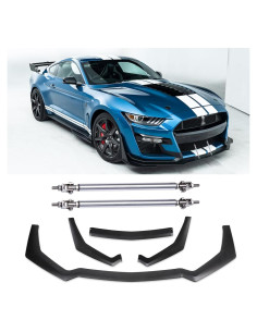 Juego de 3 Spoilers Labio Frontal KEEPDSGN para Ford Mustang 2018-2022