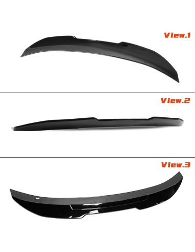 Alerón Trasero KHK E92 Negro Brillante ABS para BMW E92 2006-2013