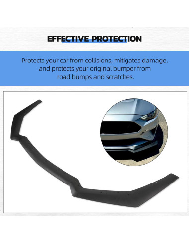 Juego de 3 Spoilers Labio Frontal KEEPDSGN para Ford Mustang 2018-2022