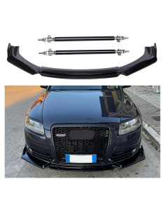 Lip Spoiler Universal JMTBNO para Parachoques Delantero - Negro