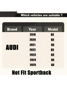 Alerón trasero STSEV01 para Audi Q3 F3 2019-2025 S Line 2