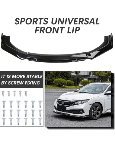 Labio de Parachoques Delantero Universal DREAMOTOR 4 Piezas